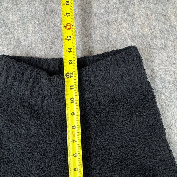 SKIMS Fuzzy Teddy Black Wide Leg Lounge Pants Size XXS/XS Stretch - Picture 8 of 12